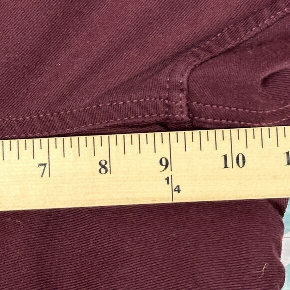 Basic Editions Jeggings Women’s Size XXL Maroon Pants Burgundy  Pull On Stretch - Picture 7 of 16